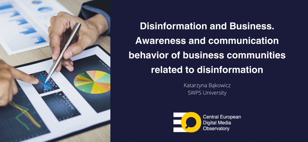 Disinformation and Business. Awareness and communication behavior of (1)