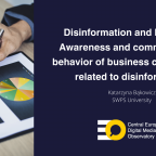 Disinformation and Business. Awareness and communication behavior of (1)