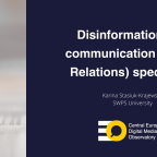 Disinformation and communication (Public Relations) specialists (1)