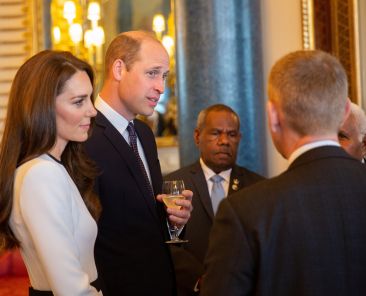 LONDON- UK- 5th May 2023. HM King Charles III accompanied by other members of the royal family hosts a lunch for Realms at Buckingham Palace.
Photo by Ian Jones.