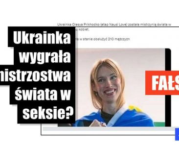 Fałszywe posty o "mistrzyni świata w seksie" udostępniane w ramach antyukraińskiej propagandy - Featured image