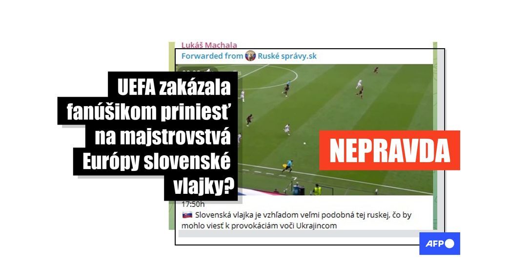 Associated Press nezverejnila video o zákaze slovenských vlajok na majstrovstvách Európy, klip bol vytvorený pomocou umelej inteligencie - Featured image