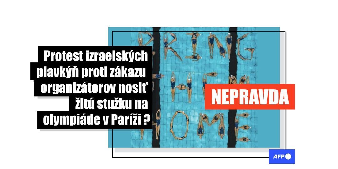 Koláž izraelských plavkýň, ktoré vyzývali na prepustenie rukojemníkov z Gazy, vznikla osem mesiacov pred olympiádou v Paríži - Featured image