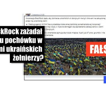 BlackRock nie zażądał zaprzestania grzebania w ziemi ciał ukraińskich żołnierzy na gruntach zakupionych w Ukrainie - Featured image