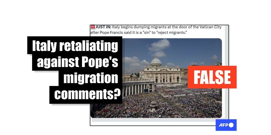 No evidence Italian government is moving migrants into Vatican City - Featured image