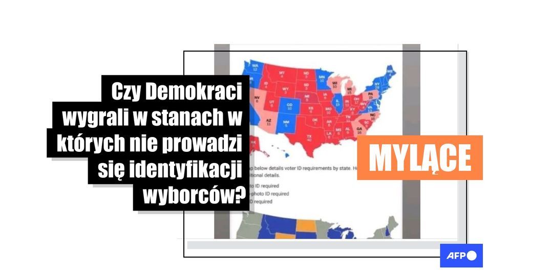 Krążąca w sieci mapa z wynikami wyborów w USA z podziałem na identyfikację wyborców wprowadza w błąd - Featured image