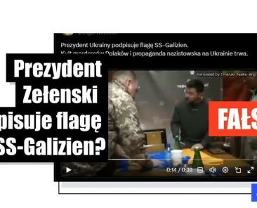 W nagraniu prezydent Zełenski nie podpisuje flagi SS-Galizien tylko 103 brygady obrony terytorialnej ze Lwowa - Featured image