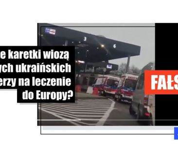 Wideo pokazuje karetki pogotowia dla Ukrainy, a nie konwój wiozący rannych ukraińskich żołnierzy na leczenie do Europy - Featured image