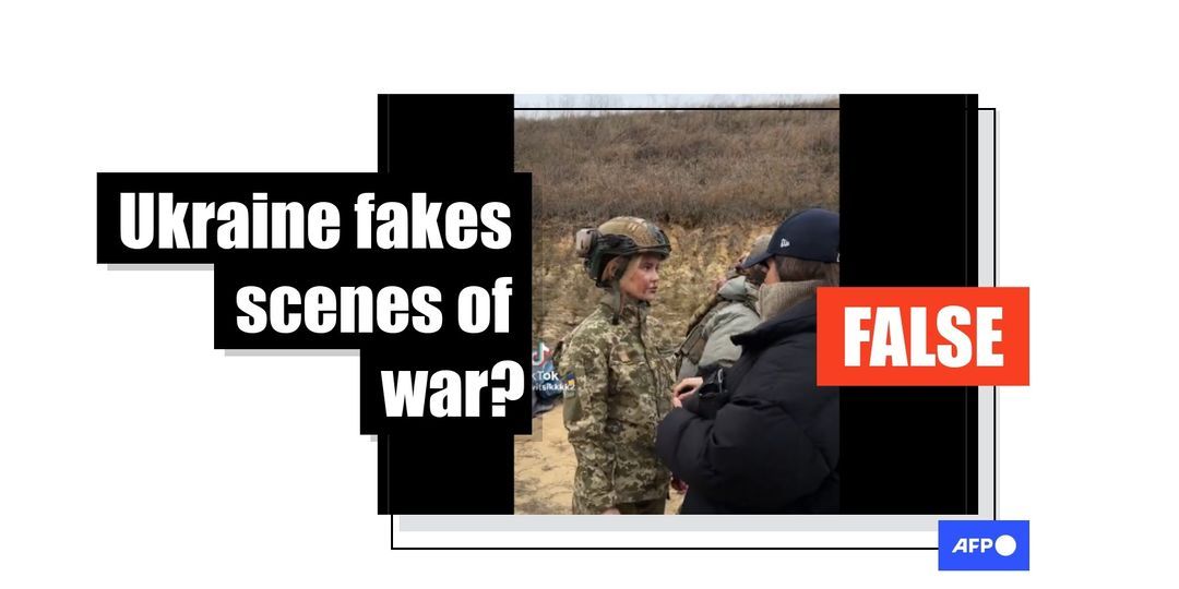 Clip shows music video shoot, not staged Ukrainian battlefield - Featured image