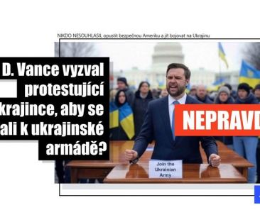 Snímek J.D. Vance vyzývajícího demonstranty ke vstupu do ukrajinské armády byl vytvořen pomocí AI - Featured image