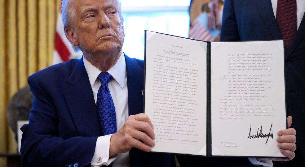 President Trump Signs An Executive Order At The White House