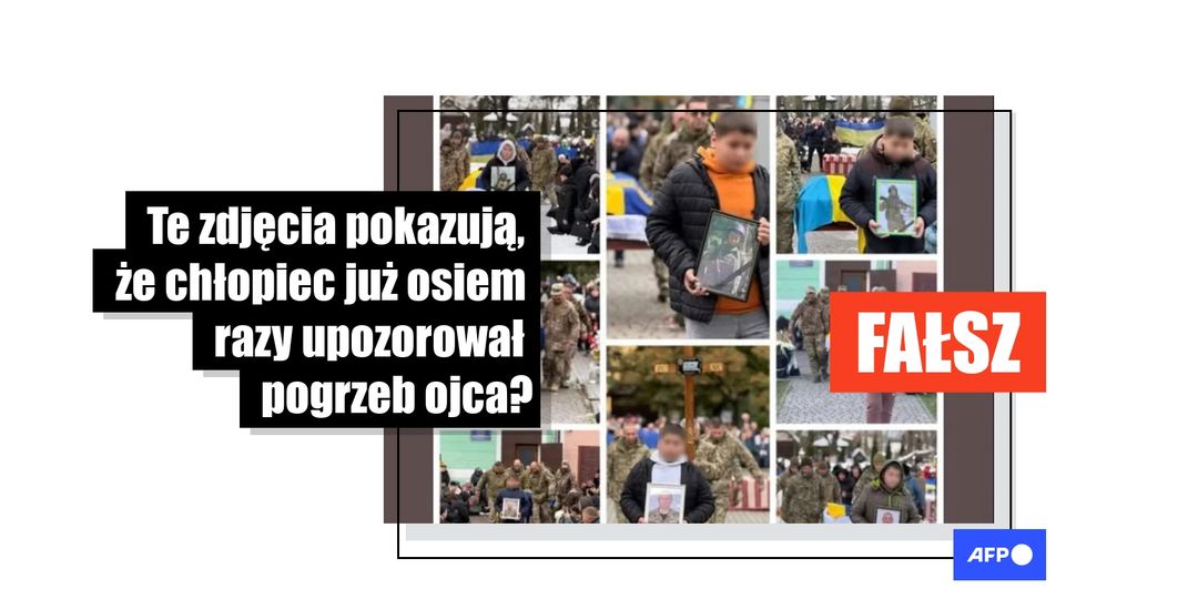 Ten kolaż nie pokazuje, że ukraiński chłopiec „chował swojego ojca” osiem razy - Featured image